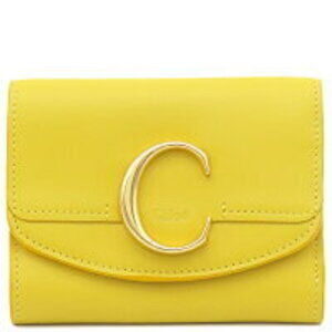 Chloe Trifold Wallet Yellow Leather